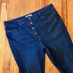 Lauren Conrad Super High Rise Super Skinny Dark Rinse Jeans (14)